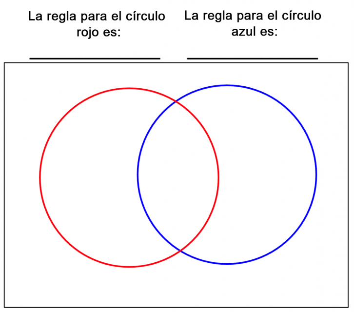 círculos superpuestos en blanco para tus propias reglas