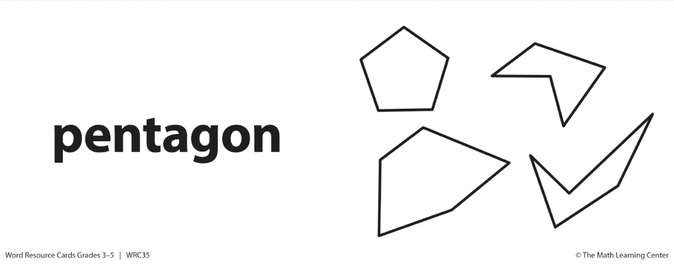 Pentagons have 5 sides.